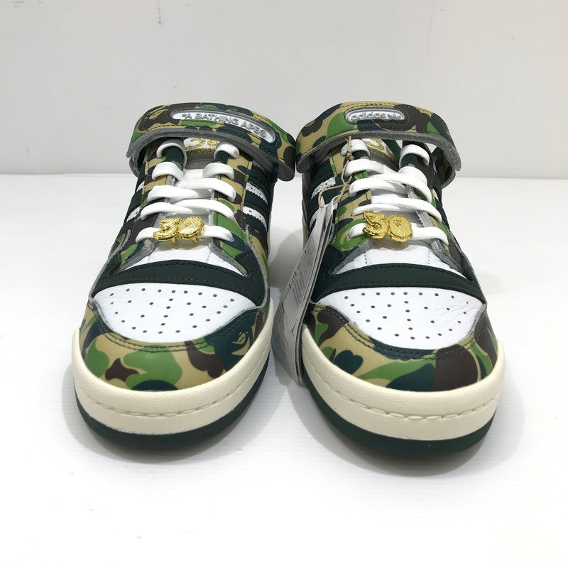 【中古美品】【メンズ】 ADIDAS アディダス×A BATHING APE アベイシングエイプ ID4771 FORUM 84 LOW 30TH ANNIVERSARY "GREEN CAMO" スニーカー 靴 161-260925-rt-04-tagh サイズ：28cm US10 カラー：グリーン系 万代Net店
