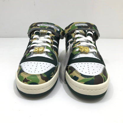 【中古美品】【メンズ】 ADIDAS アディダス×A BATHING APE アベイシングエイプ ID4771 FORUM 84 LOW 30TH ANNIVERSARY "GREEN CAMO" スニーカー 靴 161-260925-rt-04-tagh サイズ：28cm US10 カラー：グリーン系 万代Net店