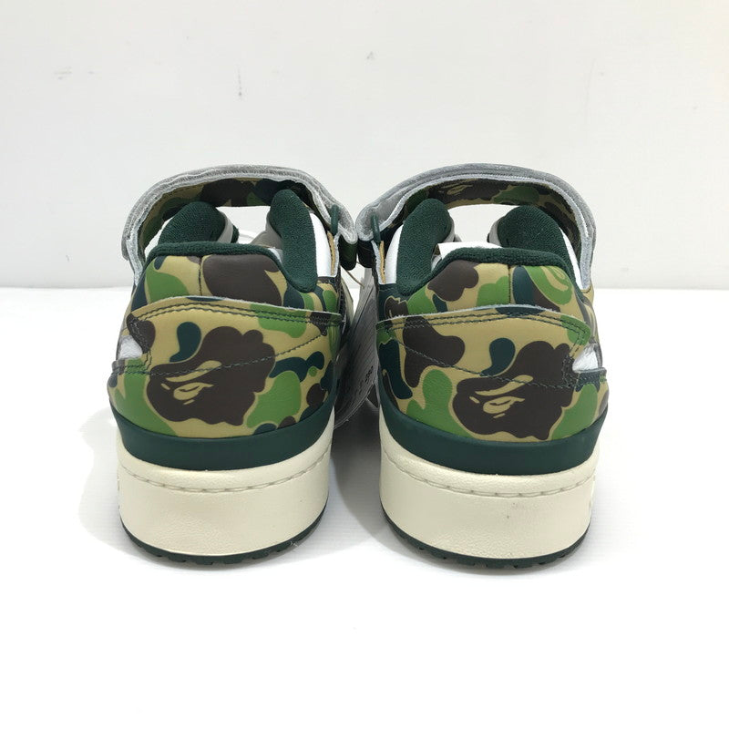 【中古美品】【メンズ】 ADIDAS アディダス×A BATHING APE アベイシングエイプ ID4771 FORUM 84 LOW 30TH ANNIVERSARY "GREEN CAMO" スニーカー 靴 161-260925-rt-04-tagh サイズ：28cm US10 カラー：グリーン系 万代Net店