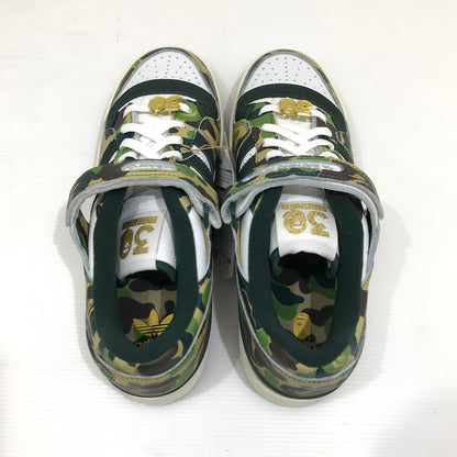 【中古美品】【メンズ】 ADIDAS アディダス×A BATHING APE アベイシングエイプ ID4771 FORUM 84 LOW 30TH ANNIVERSARY "GREEN CAMO" スニーカー 靴 161-260925-rt-04-tagh サイズ：28cm US10 カラー：グリーン系 万代Net店