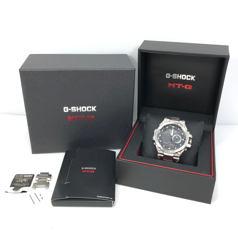 【中古品】【メンズ】 G-SHOCK ジーショック MT-G MTG-S1000D-1AJF タフソーラー 腕時計 余りコマ1個 196-261007-na-12-tagh カラー：シルバー/ブラック 万代Net店