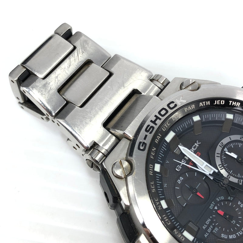 【中古品】【メンズ】 G-SHOCK ジーショック MT-G MTG-S1000D-1AJF タフソーラー 腕時計 余りコマ1個 196-261007-na-12-tagh カラー：シルバー/ブラック 万代Net店