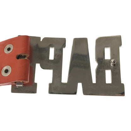 【中古品】【メンズ】 A BATHING APE アベイシングエイプ BAPE LOGO LEATHER BELT ORANGE ベイプ ロゴ レザー ベルト アクセサリー 205-261016-rt-05-tagh カラー：オレンジ 万代Net店
