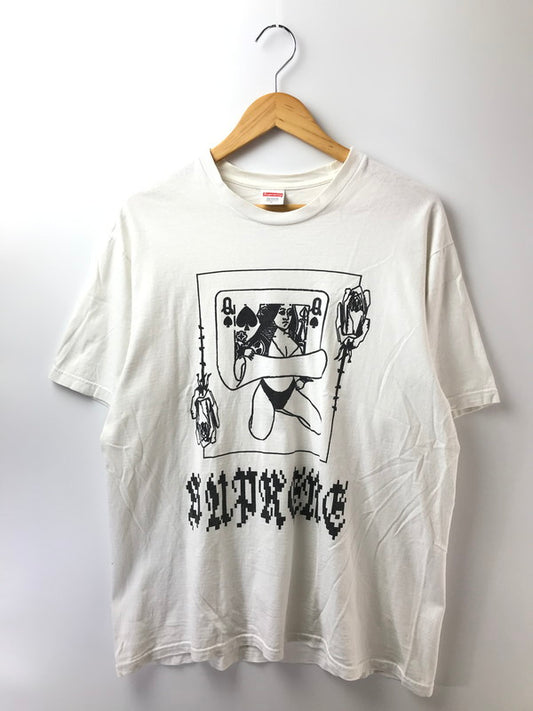 【中古品】【メンズ】 SUPREME シュプリーム 19AW QUEEN TEE クイーン Tシャツ 半袖Tシャツ 149-260928-na-41-tagh サイズ：L カラー：ホワイト 万代Net店