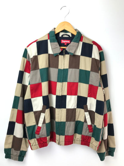 【中古品】【メンズ】 SUPREME シュプリーム 19SS PATCHWORK HARRINGTON JACKET パッチワーク ハリントン ジャケット アウター 149-261001-rt-10-tagh サイズ：L カラー：マルチカラー 万代Net店