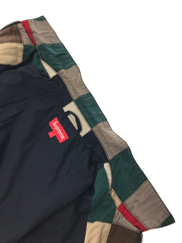 【中古品】【メンズ】 SUPREME シュプリーム 19SS PATCHWORK HARRINGTON JACKET パッチワーク ハリントン ジャケット アウター 149-261001-rt-10-tagh サイズ：L カラー：マルチカラー 万代Net店