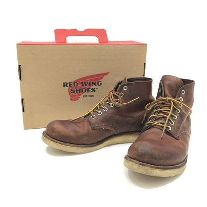 【中古品】【メンズ】 RED WING レッドウィング 6-INCH CLASSIC ROUND BROWN 6インチ クラシック ラウンド ブーツ 靴 164-260925-rt-08-tagh サイズ：26cm US8D カラー：ブラウン 万代Net店