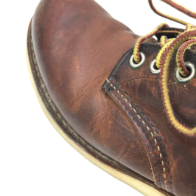 【中古品】【メンズ】 RED WING レッドウィング 6-INCH CLASSIC ROUND BROWN 6インチ クラシック ラウンド ブーツ 靴 164-260925-rt-08-tagh サイズ：26cm US8D カラー：ブラウン 万代Net店