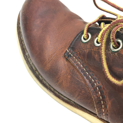 【中古品】【メンズ】 RED WING レッドウィング 6-INCH CLASSIC ROUND BROWN 6インチ クラシック ラウンド ブーツ 靴 164-260925-rt-08-tagh サイズ：26cm US8D カラー：ブラウン 万代Net店