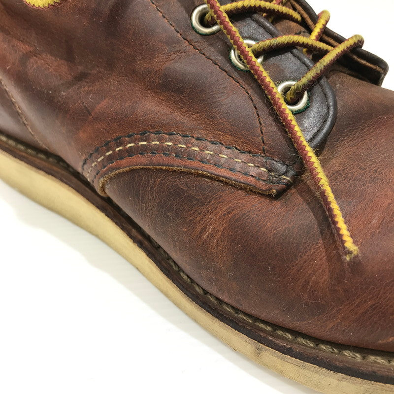 【中古品】【メンズ】 RED WING レッドウィング 6-INCH CLASSIC ROUND BROWN 6インチ クラシック ラウンド ブーツ 靴 164-260925-rt-08-tagh サイズ：26cm US8D カラー：ブラウン 万代Net店