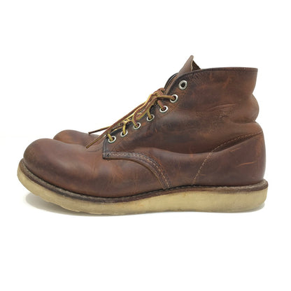 【中古品】【メンズ】 RED WING レッドウィング 6-INCH CLASSIC ROUND BROWN 6インチ クラシック ラウンド ブーツ 靴 164-260925-rt-08-tagh サイズ：26cm US8D カラー：ブラウン 万代Net店