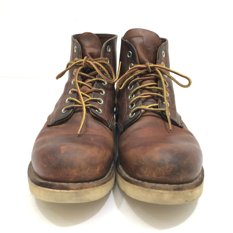 【中古品】【メンズ】 RED WING レッドウィング 6-INCH CLASSIC ROUND BROWN 6インチ クラシック ラウンド ブーツ 靴 164-260925-rt-08-tagh サイズ：26cm US8D カラー：ブラウン 万代Net店