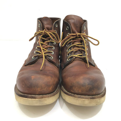 【中古品】【メンズ】 RED WING レッドウィング 6-INCH CLASSIC ROUND BROWN 6インチ クラシック ラウンド ブーツ 靴 164-260925-rt-08-tagh サイズ：26cm US8D カラー：ブラウン 万代Net店