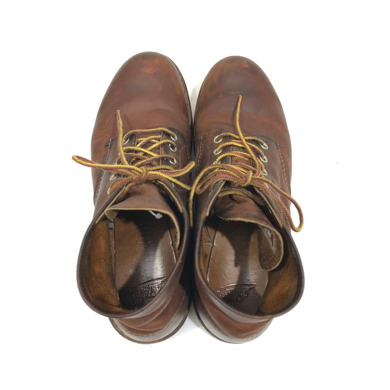 【中古品】【メンズ】 RED WING レッドウィング 6-INCH CLASSIC ROUND BROWN 6インチ クラシック ラウンド ブーツ 靴 164-260925-rt-08-tagh サイズ：26cm US8D カラー：ブラウン 万代Net店