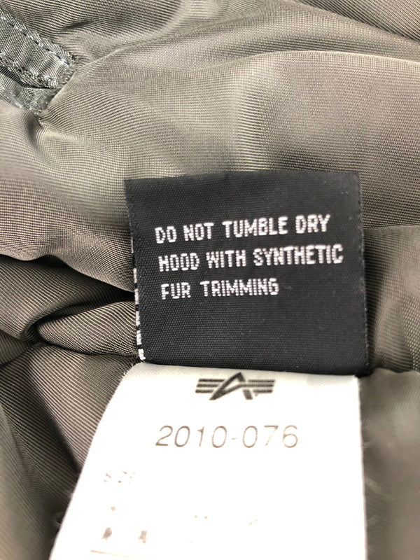 【中古品】【メンズ】 ALPHA INDUSTRIES N-2B FLIGHT JACKET 2010-076 フライト ジャケット アウター 145-260930-rt-15-tagh サイズ：M カラー：オリーブ 万代Net店