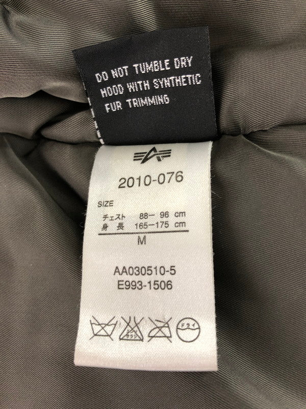 【中古品】【メンズ】 ALPHA INDUSTRIES N-2B FLIGHT JACKET 2010-076 フライト ジャケット アウター 145-260930-rt-15-tagh サイズ：M カラー：オリーブ 万代Net店