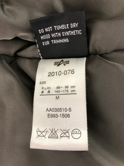 【中古品】【メンズ】 ALPHA INDUSTRIES N-2B FLIGHT JACKET 2010-076 フライト ジャケット アウター 145-260930-rt-15-tagh サイズ：M カラー：オリーブ 万代Net店