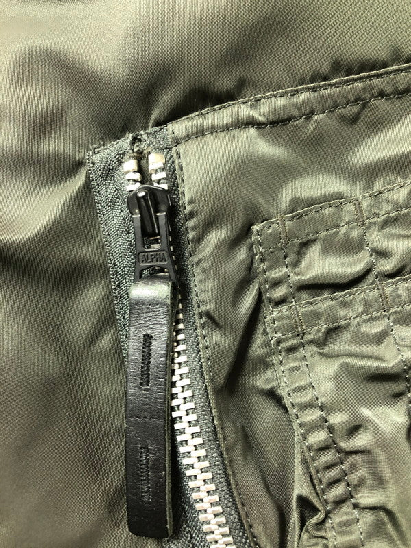 【中古品】【メンズ】 ALPHA INDUSTRIES N-2B FLIGHT JACKET 2010-076 フライト ジャケット アウター 145-260930-rt-15-tagh サイズ：M カラー：オリーブ 万代Net店