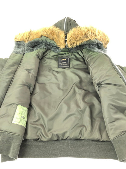 【中古品】【メンズ】 ALPHA INDUSTRIES N-2B FLIGHT JACKET 2010-076 フライト ジャケット アウター 145-260930-rt-15-tagh サイズ：M カラー：オリーブ 万代Net店