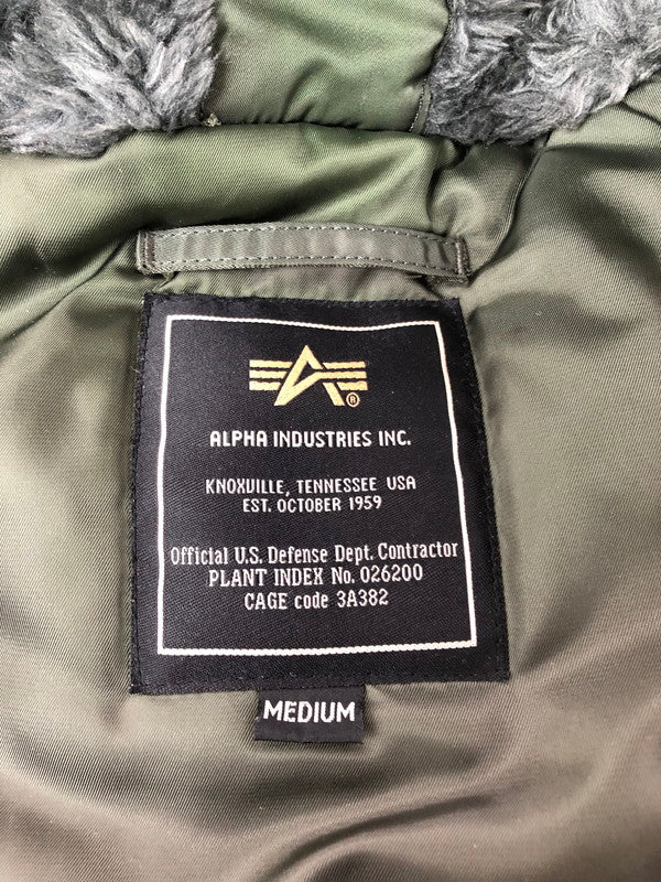 【中古品】【メンズ】 ALPHA INDUSTRIES N-2B FLIGHT JACKET 2010-076 フライト ジャケット アウター 145-260930-rt-15-tagh サイズ：M カラー：オリーブ 万代Net店