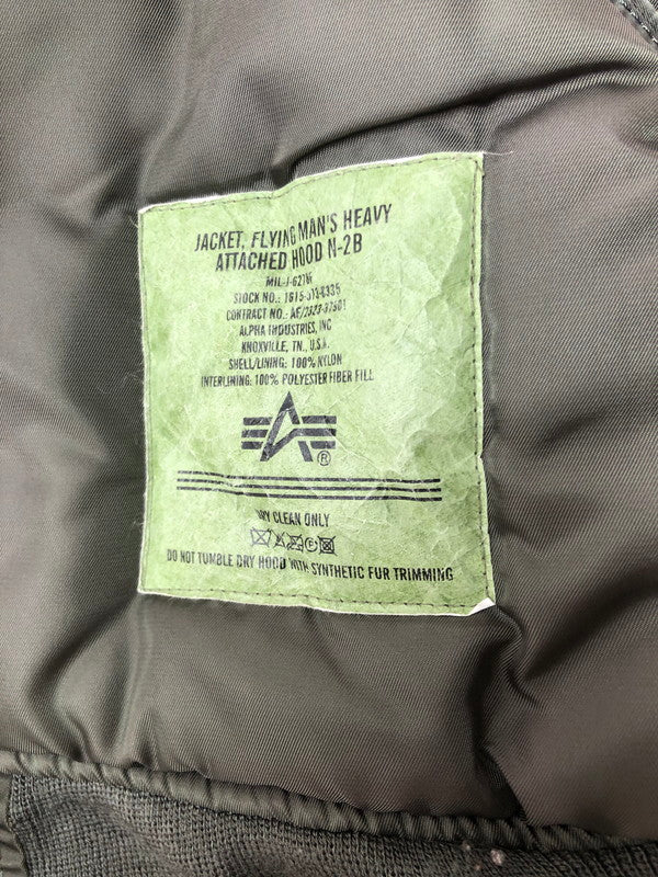 【中古品】【メンズ】 ALPHA INDUSTRIES N-2B FLIGHT JACKET 2010-076 フライト ジャケット アウター 145-260930-rt-15-tagh サイズ：M カラー：オリーブ 万代Net店
