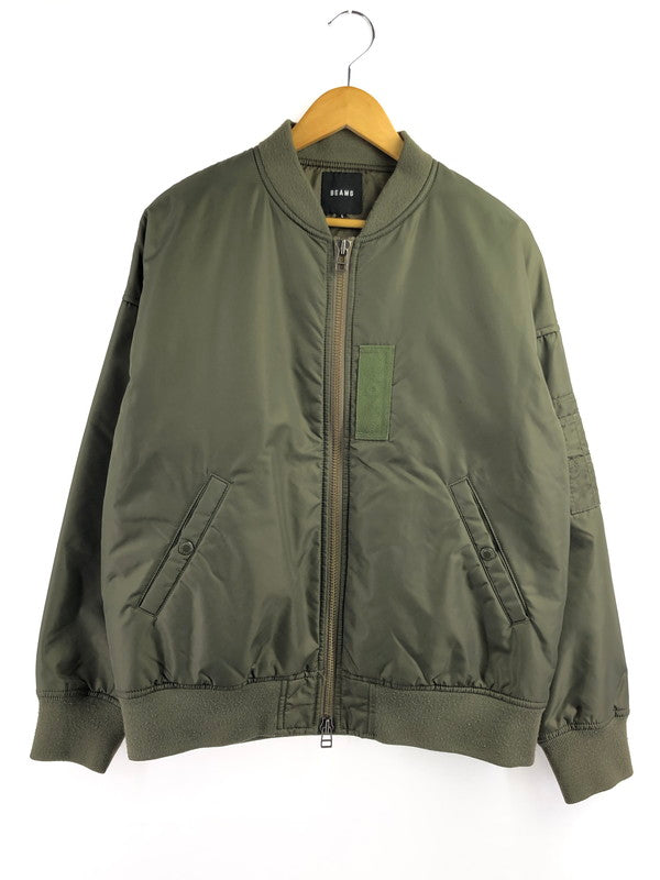 【中古品】【メンズ】 BEAMS ビームス FLIGHT JACKET 11-18-2908-277 フライトジャケット アウター 147-260926-na-31-tagh サイズ：L カラー：カーキ 万代Net店