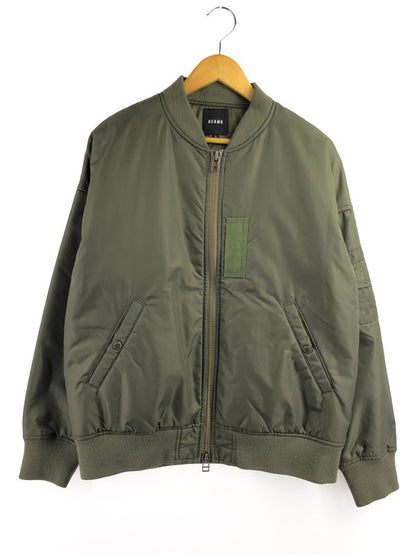 【中古品】【メンズ】 BEAMS ビームス FLIGHT JACKET 11-18-2908-277 フライトジャケット アウター 147-260926-na-31-tagh サイズ：L カラー：カーキ 万代Net店