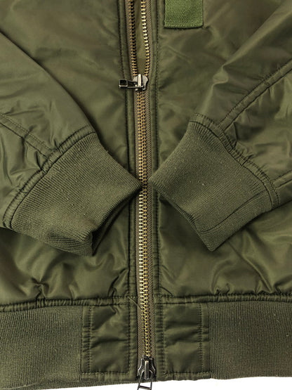 【中古品】【メンズ】 BEAMS ビームス FLIGHT JACKET 11-18-2908-277 フライトジャケット アウター 147-260926-na-31-tagh サイズ：L カラー：カーキ 万代Net店