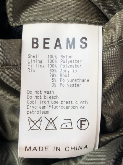 【中古品】【メンズ】 BEAMS ビームス FLIGHT JACKET 11-18-2908-277 フライトジャケット アウター 147-260926-na-31-tagh サイズ：L カラー：カーキ 万代Net店