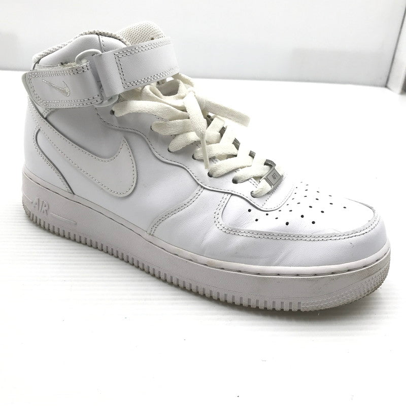 【中古品】【メンズ】 NIKE ナイキ AIR FORCE 1 MID CW2289-111 エア フォース 1 ミッド スニーカー 靴 160-260926-rt-03-tagh サイズ：28cm US10 カラー：ホワイト 万代Net店