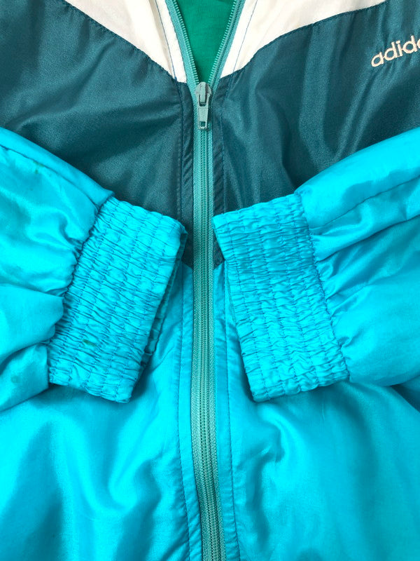 【中古品】【メンズ】 ADIDAS アディダス 90'S NYLON JACKET 90年代 ナイロンジャケット 万国旗タグ ライトアウター 146-260926-na-26-tagh サイズ：5 カラー：マルチカラー 万代Net店