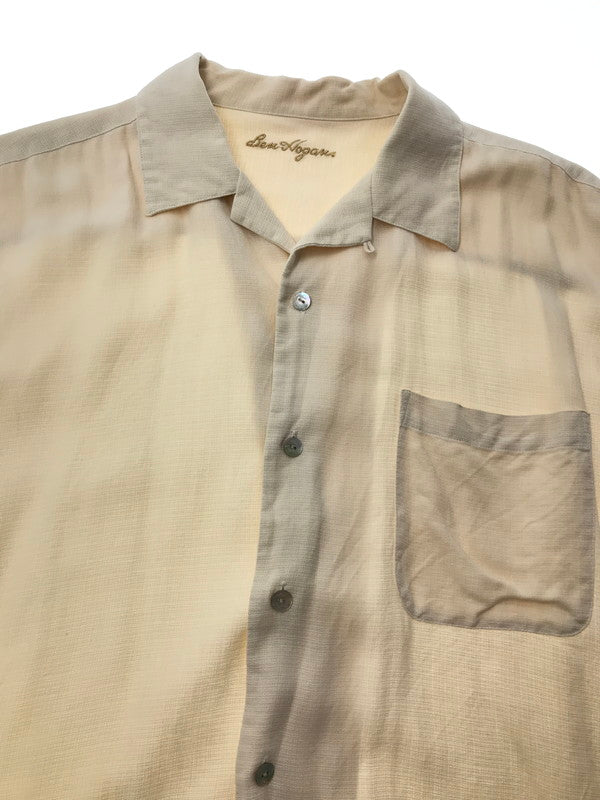 【中古品】【メンズ】 BEN HOGAN ベン ホーガン S/S SILK SHIRT シルクシャツ 半袖シャツ 146-260926-na-06-tagh サイズ：XL カラー：ホワイト 万代Net店