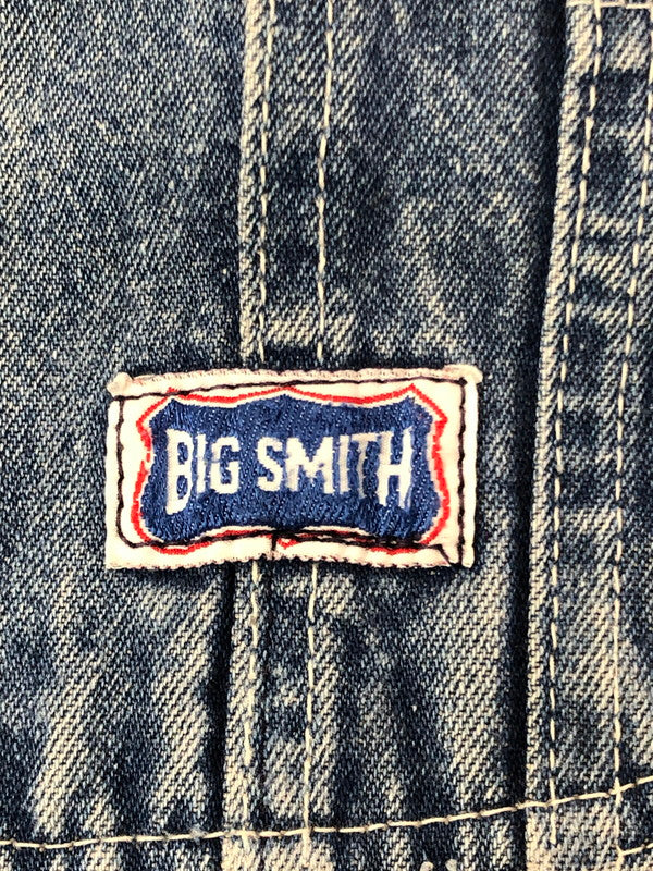 【現状渡し品】【メンズ】 BIG SMITH ビッグスミス 推定80's OVER ALL 推定80年代 オーバーオール 146-260926-rt-40-tagh サイズ：34×36 カラー：インディゴ 万代Net店