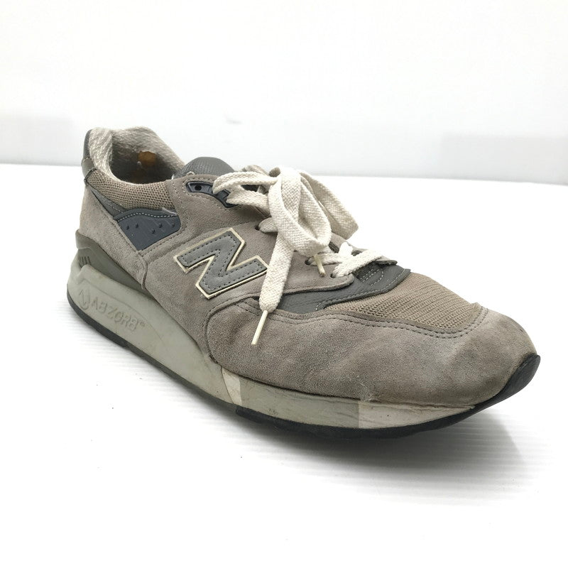 【現状渡し品】【メンズ】 NEW BALANCE ニューバランス GRAY M998 グレー スニーカー 靴 163-260926-rt-08-tagh サイズ：28.5cm US 10 1/2 カラー：グレー 万代Net店