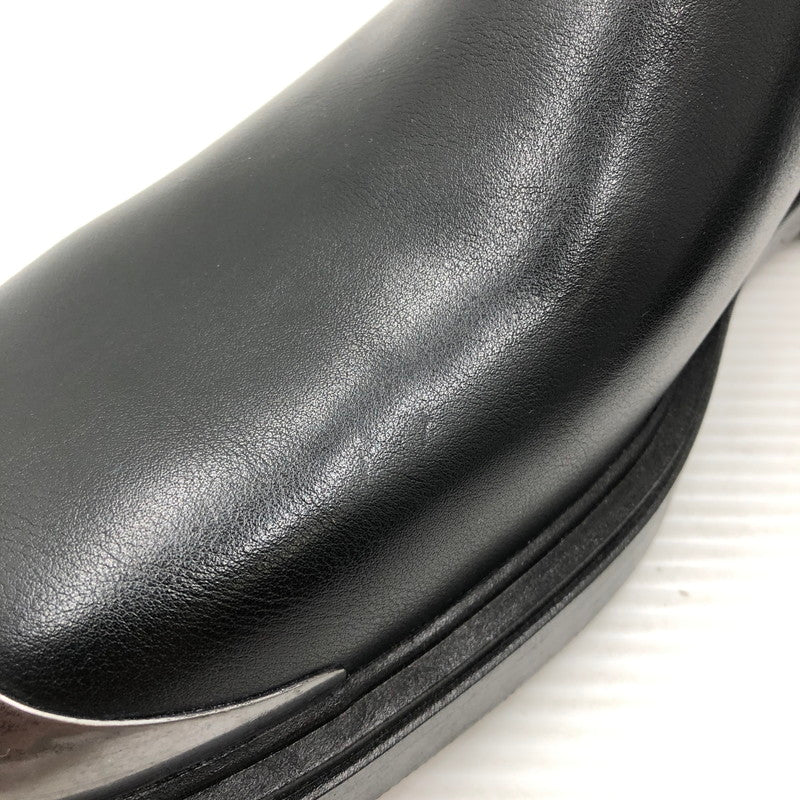 【中古品】【メンズ】 ZARA ザラ CHELSEA BOOTS WITH METAL DETAIL メタリックディテール チェルシーブーツ 靴 163-261005-na-58-tagh サイズ：44 カラー：BLACK 万代Net店