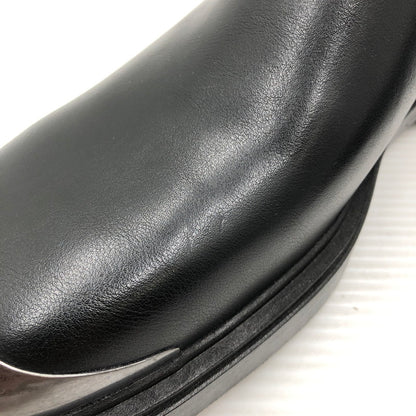 【中古品】【メンズ】 ZARA ザラ CHELSEA BOOTS WITH METAL DETAIL メタリックディテール チェルシーブーツ 靴 163-261005-na-58-tagh サイズ：44 カラー：BLACK 万代Net店