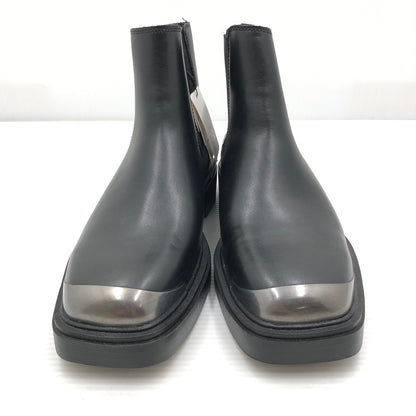 【中古品】【メンズ】 ZARA ザラ CHELSEA BOOTS WITH METAL DETAIL メタリックディテール チェルシーブーツ 靴 163-261005-na-58-tagh サイズ：44 カラー：BLACK 万代Net店