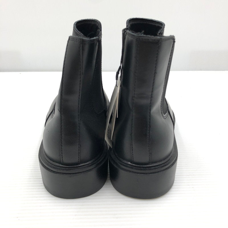 【中古品】【メンズ】 ZARA ザラ CHELSEA BOOTS WITH METAL DETAIL メタリックディテール チェルシーブーツ 靴 163-261005-na-58-tagh サイズ：44 カラー：BLACK 万代Net店