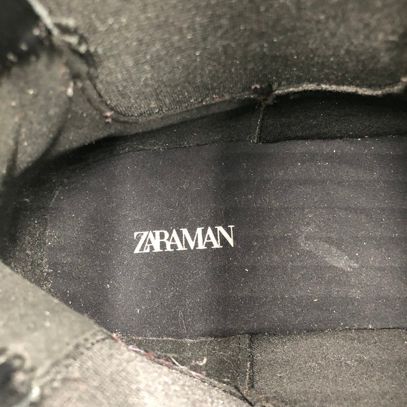 【中古品】【メンズ】 ZARA ザラ CHELSEA BOOTS WITH METAL DETAIL メタリックディテール チェルシーブーツ 靴 163-261005-na-58-tagh サイズ：44 カラー：BLACK 万代Net店