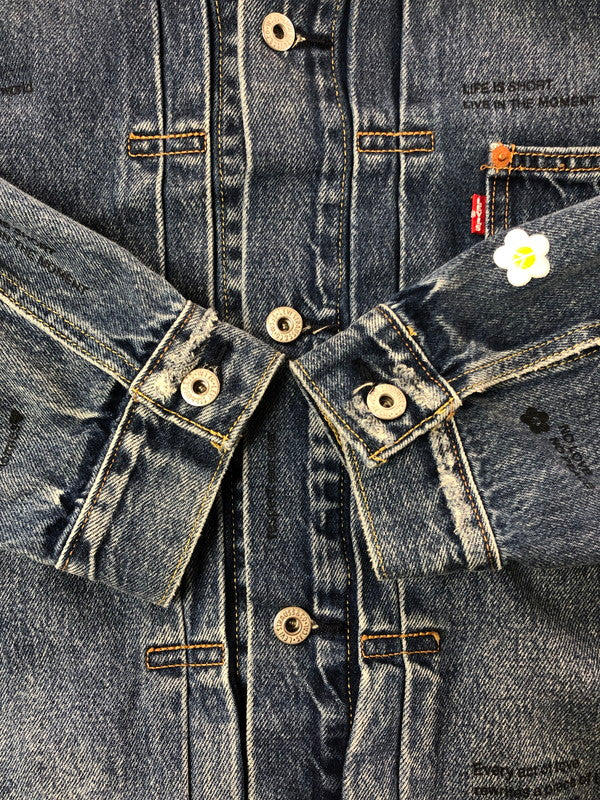 【中古美品】【メンズ】 MARC HARN マークハーン 1ST LETTER DENIM JACKET MODEL 25.001 デニムジャケット ライトアウター 140-260926-na-25-tagh サイズ：L カラー：インディゴ 万代Net店