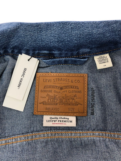 【中古美品】【メンズ】 MARC HARN マークハーン 1ST LETTER DENIM JACKET MODEL 25.001 デニムジャケット ライトアウター 140-260926-na-25-tagh サイズ：L カラー：インディゴ 万代Net店