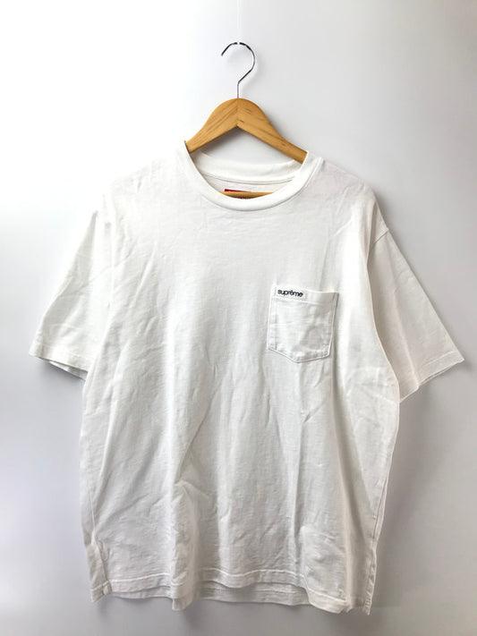 【中古品】【メンズ】 SUPREME シュプリーム 25FW S/S POCKET TEE ポケット Tシャツ 半袖Tシャツ 149-260928-na-40-tagh サイズ：L カラー：ホワイト 万代Net店