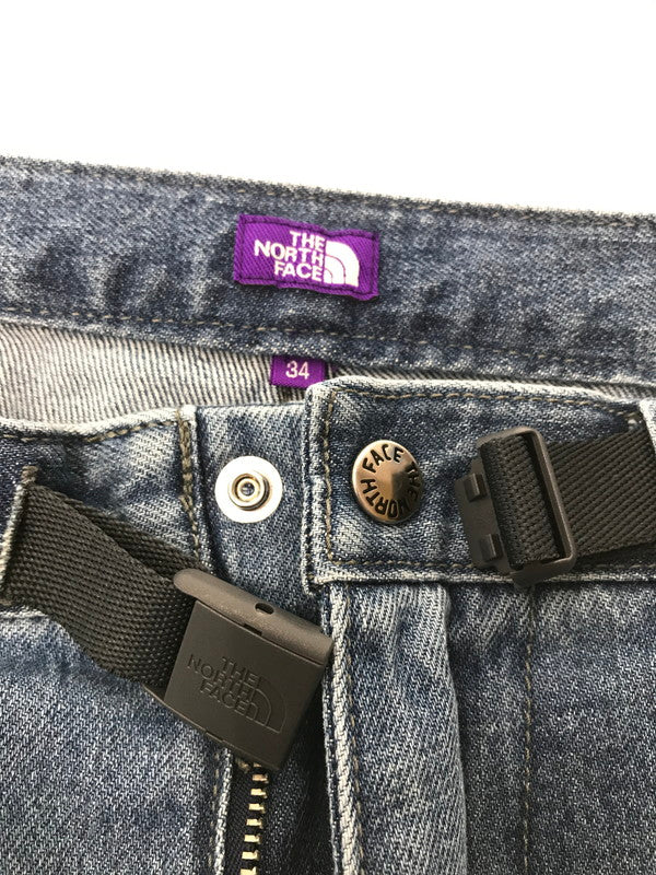 【中古品】【メンズ】 THE NORTH FACE PURPLE LABEL ザノースフェイスパープルレーベル DENIM WIDE TAPERED FIELD PANTS N25FC068 デニム ワイド テーパード フィールドパンツ ボトムス 155-260926-na-14-tagh サイズ：34 カラー：インディゴ 万代Net店
