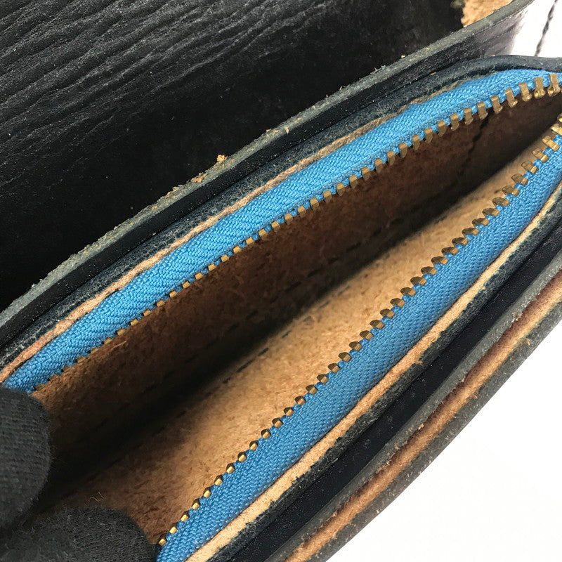 【現状渡し品】【メンズ】 革蛸謹製 鴉羽 極阿形 LEATHER LONG WALLET "BLACK" 財布 200-261013-na-28-tagh カラー：ブラック 万代Net店