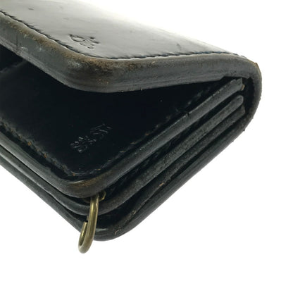 【現状渡し品】【メンズ】 革蛸謹製 鴉羽 極阿形 LEATHER LONG WALLET "BLACK" 財布 200-261013-na-28-tagh カラー：ブラック 万代Net店