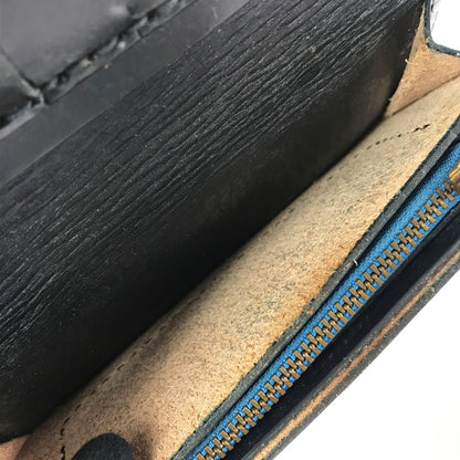 【現状渡し品】【メンズ】 革蛸謹製 鴉羽 極阿形 LEATHER LONG WALLET "BLACK" 財布 200-261013-na-28-tagh カラー：ブラック 万代Net店
