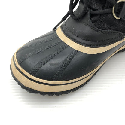 【中古品】【レディース】 SOREL ソレル WINTER CARNIVAL NL1495-011 ウィンター カーニバル ブーツ 靴 167-261006-ty-17-tag サイズ：24cm/US7 カラー：ブラック 万代Net店