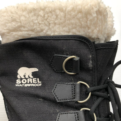 【中古品】【レディース】 SOREL ソレル WINTER CARNIVAL NL1495-011 ウィンター カーニバル ブーツ 靴 167-261006-ty-17-tag サイズ：24cm/US7 カラー：ブラック 万代Net店