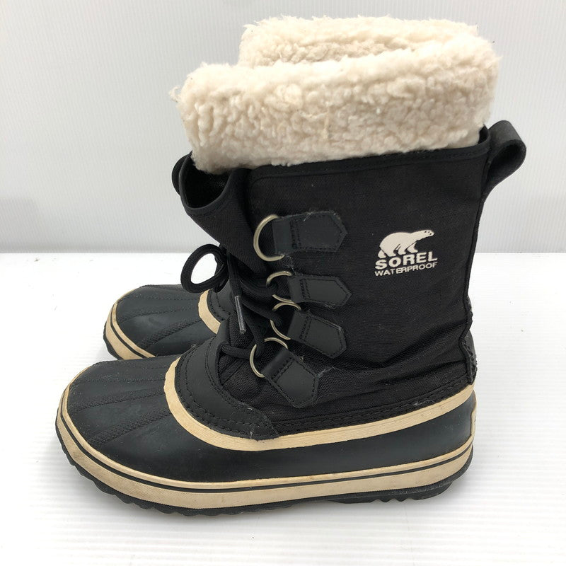 【中古品】【レディース】 SOREL ソレル WINTER CARNIVAL NL1495-011 ウィンター カーニバル ブーツ 靴 167-261006-ty-17-tag サイズ：24cm/US7 カラー：ブラック 万代Net店