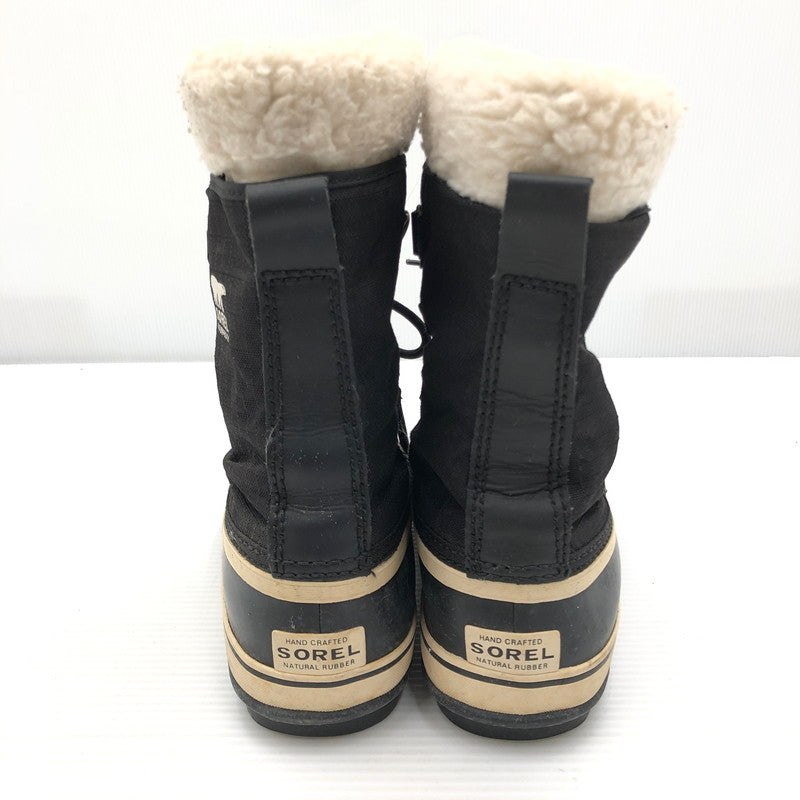 【中古品】【レディース】 SOREL ソレル WINTER CARNIVAL NL1495-011 ウィンター カーニバル ブーツ 靴 167-261006-ty-17-tag サイズ：24cm/US7 カラー：ブラック 万代Net店